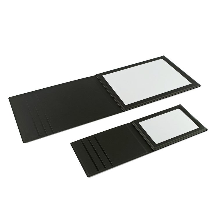 Korean Portable PU Leather Folding Mirror – Desktop Makeup Mirror for Students - Image 5